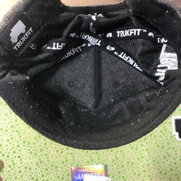 Trukfit hat cap snap back Gray Black Truk Da Wurl! - Picture 12 of 12